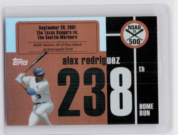 2007 Topps Chrome Alex Rodriguez #ARHR238 Rangers Alex Rodriguez: Road to 500
