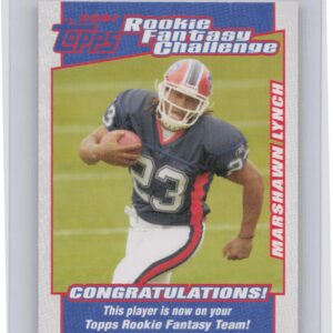 2007 Topps Marshawn Lynch #3 Bills Rookie Fantasy Challenge