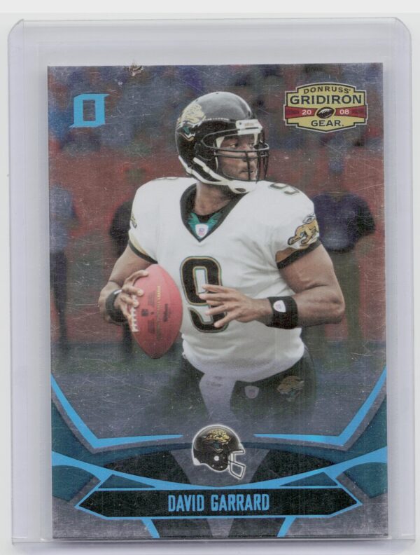 2008 Donruss Gridiron Gear David Garrard Platinum Holofoil O's /25 #46 Jaguars