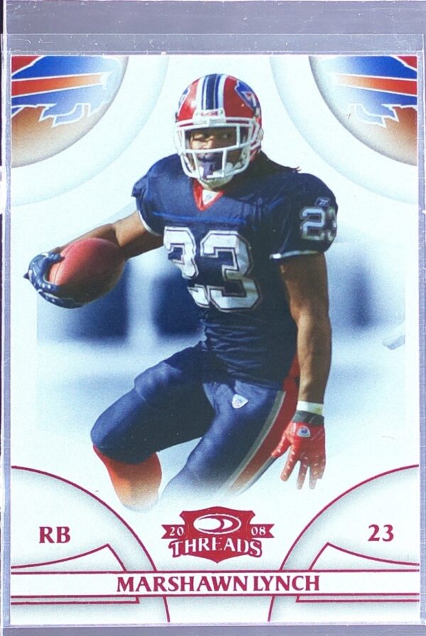2008 Donruss Threads Marshawn Lynch Retail Red #102 Bills
