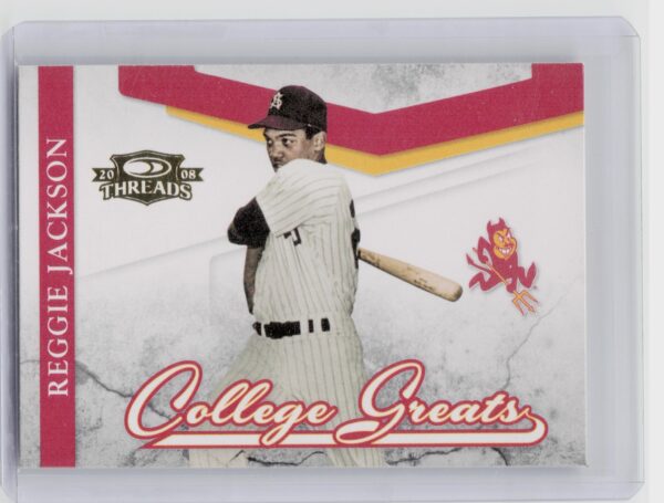 2008 Donruss Threads Reggie Jackson #CG-2 Devils College Greats