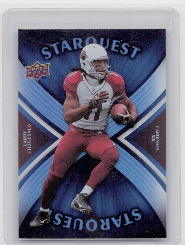 2008 Upper Deck Larry Fitzgerald #SQ20 Cardinals StarQuest Rainbow Blue