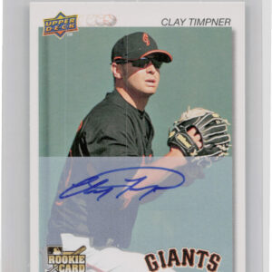 2008 Upper Deck Timeline Clay Timpner AU #105 Giants 1992 UD Minor League Autogr