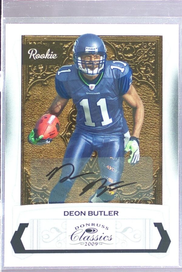 2009 Donruss Classics Deon Butler Auto /399 RC #181 Seahawks
