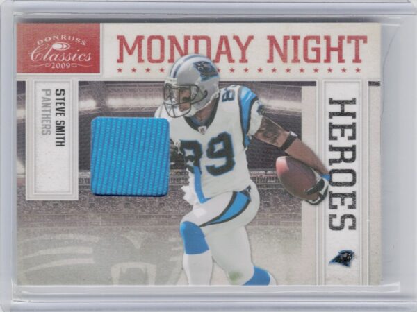 2009 Donruss Classics Steve Smith #27 Panthers Monday Night Heroes Jerseys