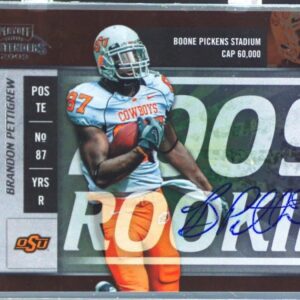 2009 Playoff Contenders Brandon Pettigrew Auto #3 Cowboys College Rookie Ticket