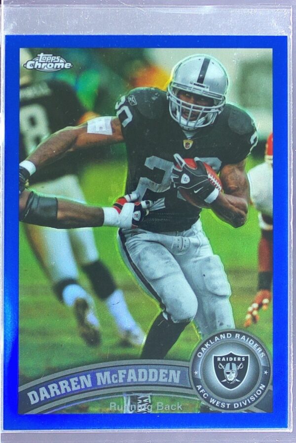 2011 Topps Chrome Darren McFadden Blue Refractors /199 #69 Raiders