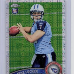 2011 Topps Chrome Jake Locker Xfractors #185 Titans