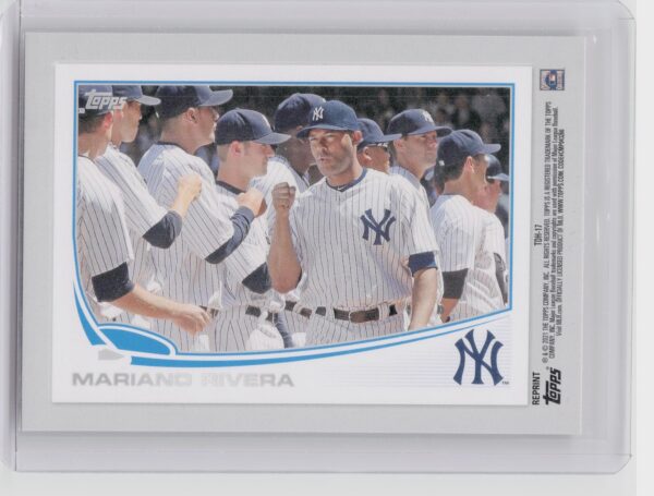 2011 Topps Mariano Rivera #256 Yankees 60 Years of Topps Original Back - Image 3