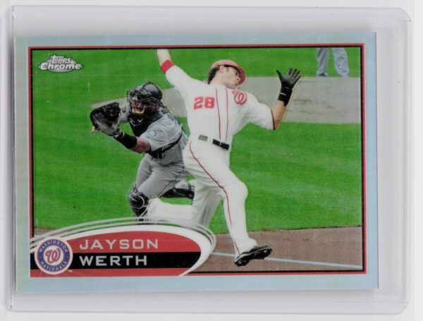 2012 Topps Chrome Jayson Werth Refractors #78 Nationals