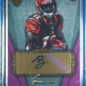 2012 Topps Supreme Mohamed Sanu AU SN25 #SRA-MS Bengals Rookie Autographs Violet