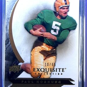 2012 Upper Deck Exquisite Collection Paul Hornung SN85 #13 Irish