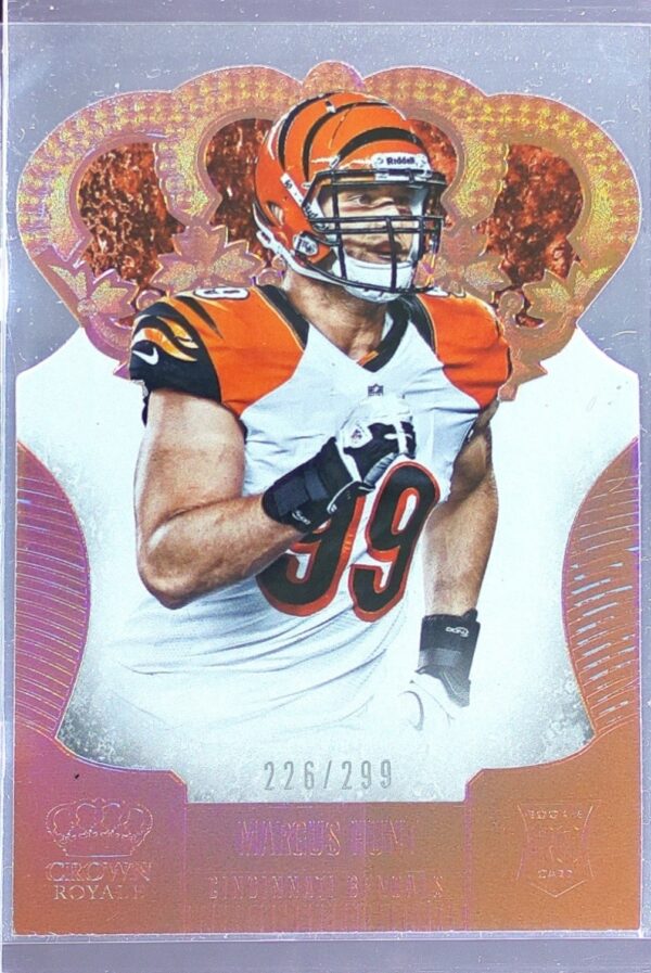 2013 Crown Royale Margus Hunt Bronze Holo (Die Cut Crown) /299 RC #165 Bengals