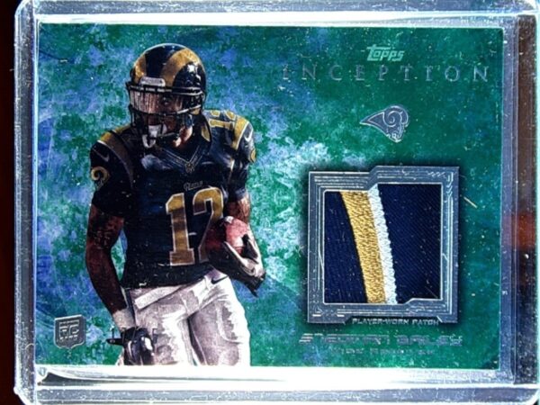 2013 Inception Stedman Bailey JSY /75 #RP-SB Rams Rookie Patches Green