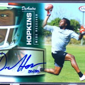 2013 SAGE DeAndre Hopkins Auto /50 RC #20 Tigers Autographs Green
