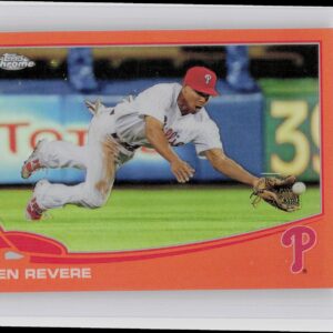 2013 Topps Chrome Ben Revere Orange Refractors #90 Phillies