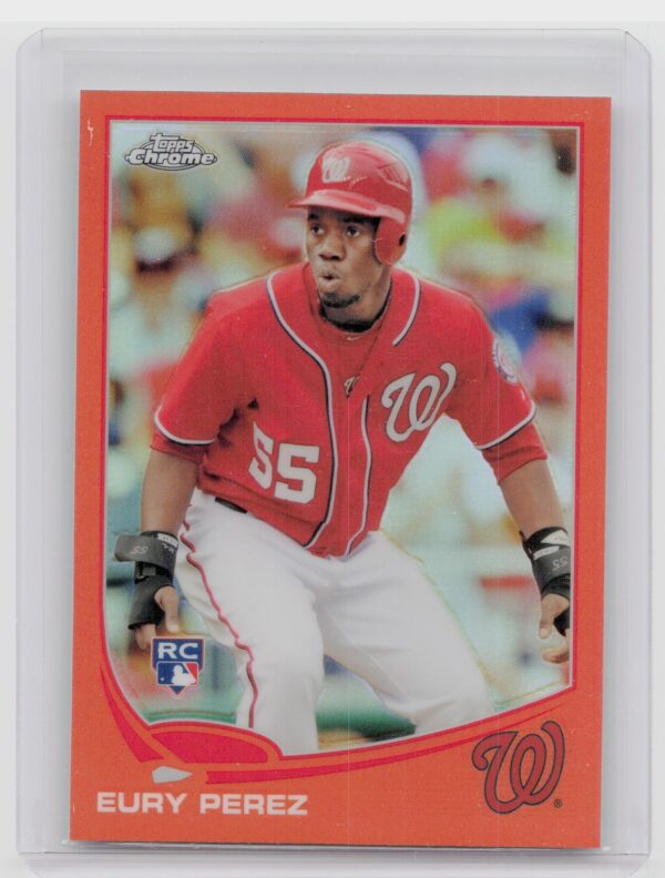 2013 Topps Chrome Eury Perez Orange Refractors #101 Nationals