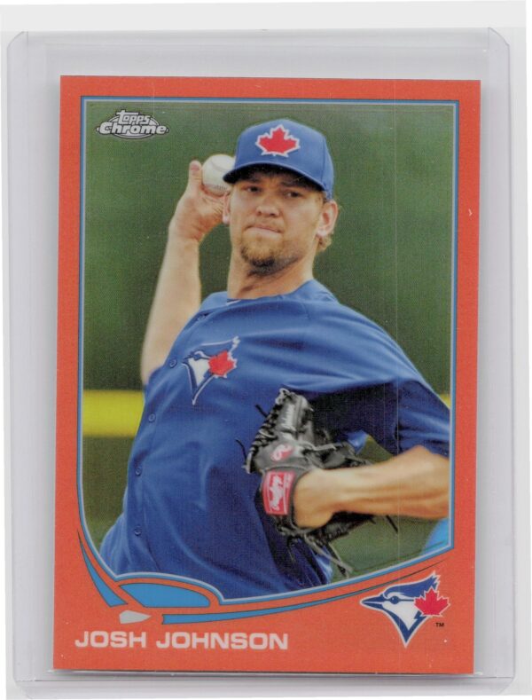 2013 Topps Chrome Josh Johnson Orange Refractors #77 Jays