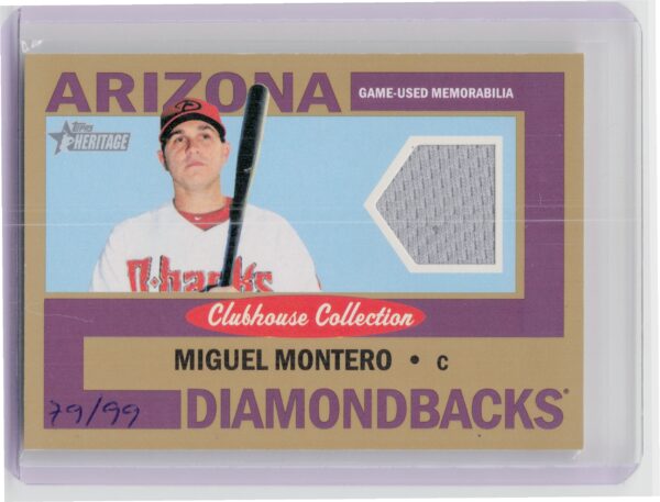 2013 Topps Heritage Miguel Montero #CCR-MMO Diamondbacks Clubhouse Collection Re