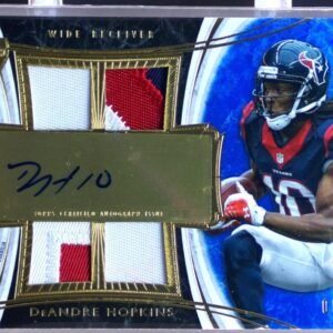 2013 Topps Supreme DeAndre Hopkins Auto /10 JSY #SAQR-DH Texans Autographed Quad