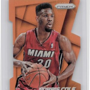2014-15 Prizm Norris Cole Prizm Orange Die Cut /139 #80 Heat