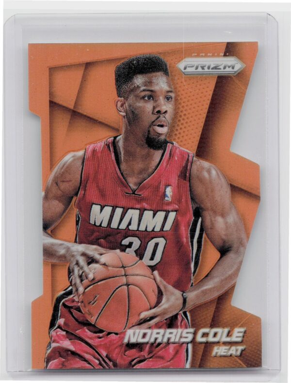 2014-15 Prizm Norris Cole Prizm Orange Die Cut /139 #80 Heat