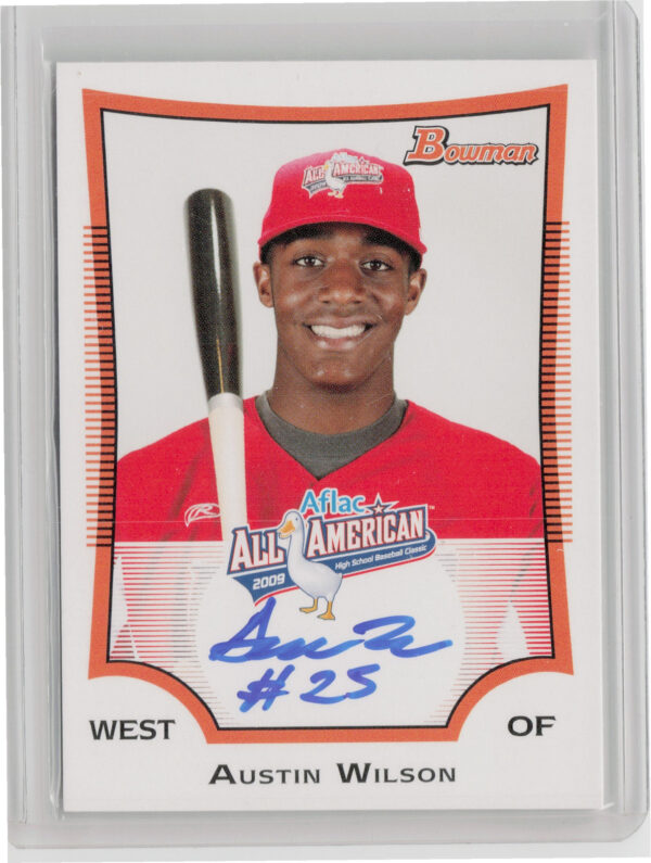 2014 Bowman Chrome Austin Wilson AU SN225 #AFLAC-AW West AFLAC All American Clas