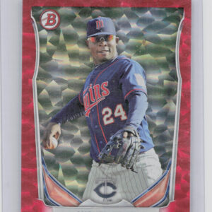 2014 Bowman Draft Miguel Sano SN150 #TP-2 Twins Top Prospects Red Ice