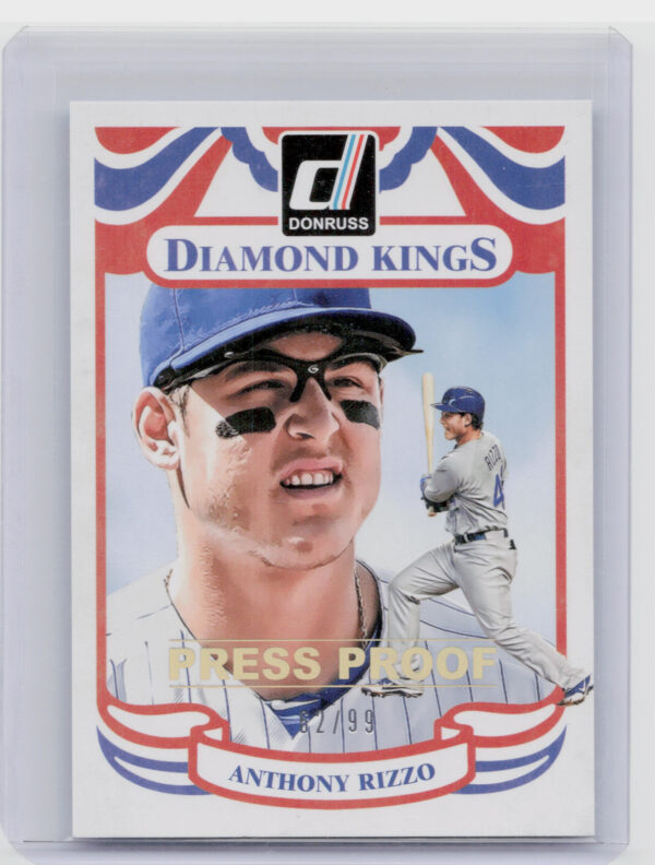 2014 Donruss Anthony Rizzo Press Proofs Gold SN99 #22 Cubs