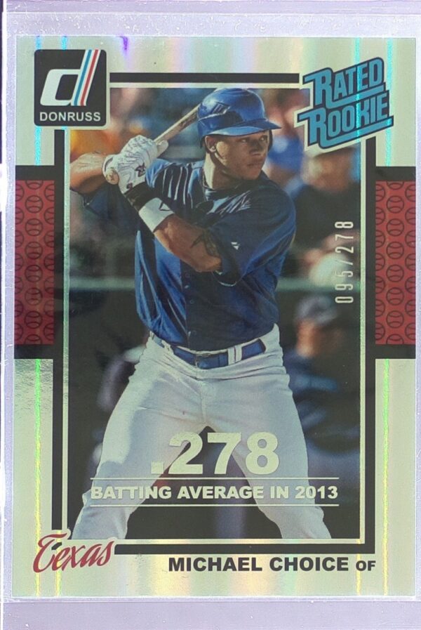 2014 Donruss Michael Choice Stat Line Season /278 RC #31 Rangers