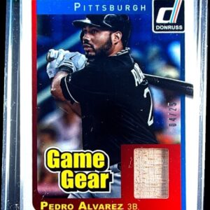 2014 Donruss Pedro Alvarez /25 JSY #45 Pirates Game Gear Prime