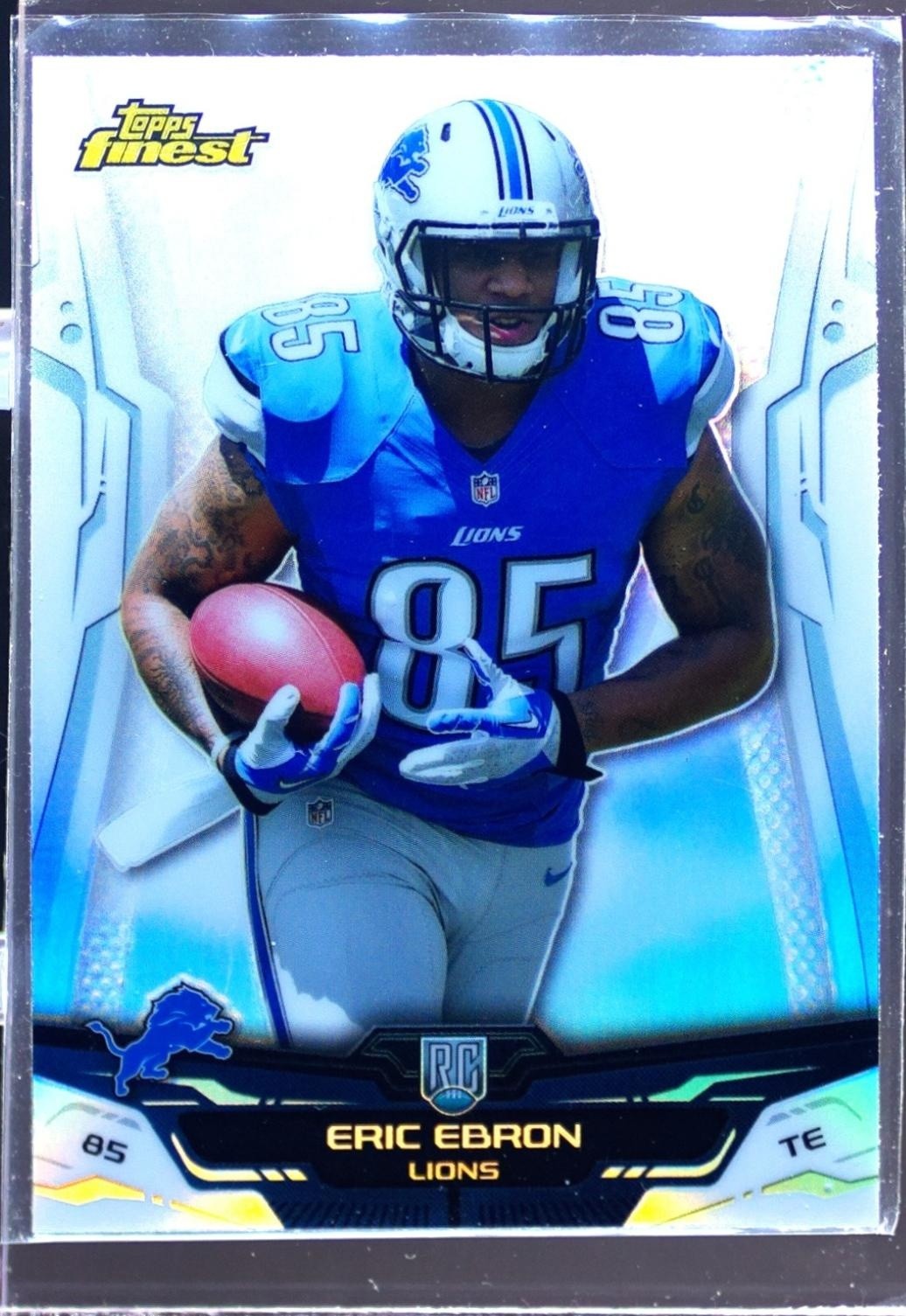 2014 Finest Eric Ebron Refractors RC #123 Lions