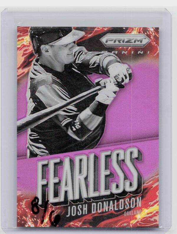 2014 Prizm Josh Donaldson /99 #13 Athletics Fearless Prizms Purple