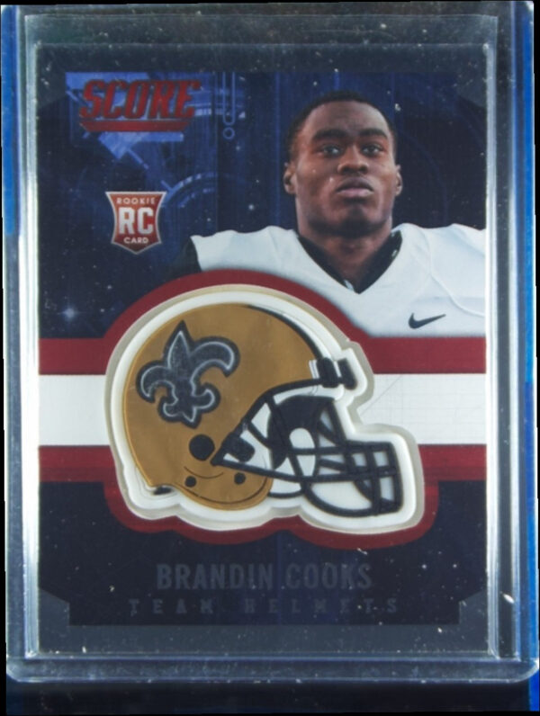 2014 Score Brandin Cooks #8 Saints Rookie Team Helmets