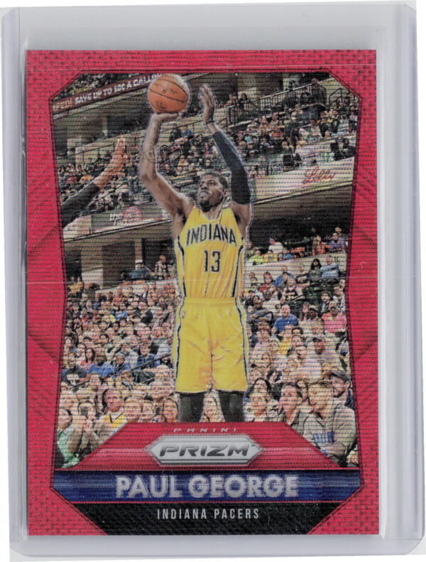 2015-16 Panini Prizm Paul George Ruby Wave Prizms SN350 #62 Pacers