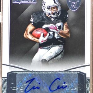 2015 Donruss Signature Series T.J. Carrie Auto #49 Raiders