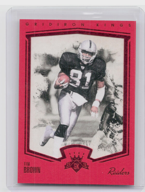 2015 Panini Gridiron Kings Tim Brown Red Framed #175 Raiders