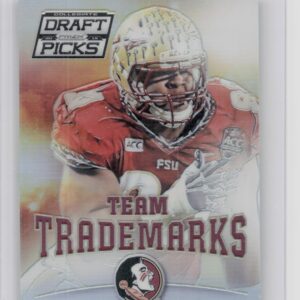 2015 Prizm Collegiate Draft Picks Eddie Goldman #19 Seminoles Team Trademarks
