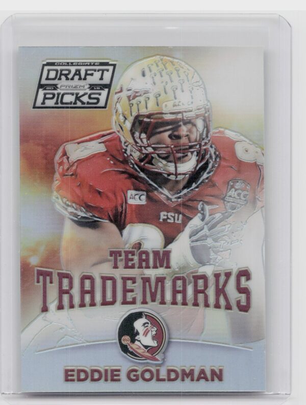 2015 Prizm Collegiate Draft Picks Eddie Goldman #19 Seminoles Team Trademarks