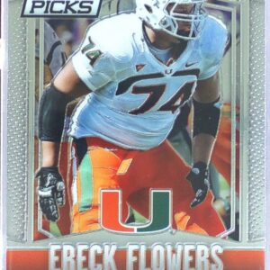2015 Prizm Collegiate Draft Picks Ereck Flowers RC #174 Hurricanes