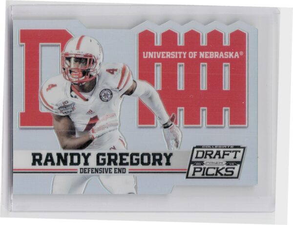 2015 Prizm Collegiate Draft Picks Randy Gregory #2 Cornhuskers D Fence Die Cuts