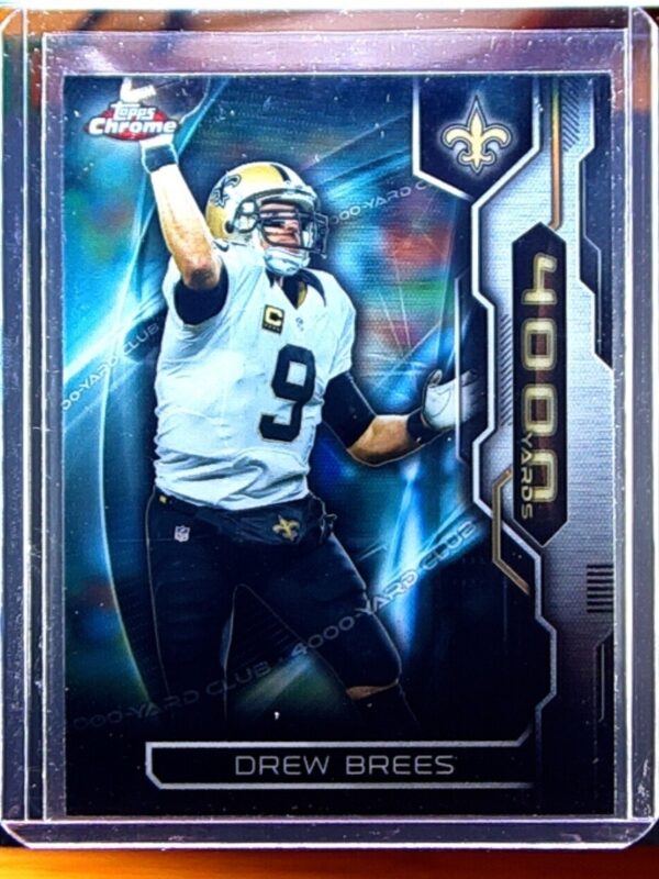 2015 Topps Chrome Drew Brees #AT4K-DB Saints All Time 4000 Yard Club