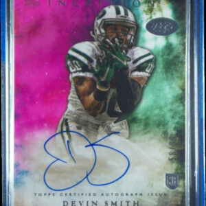 2015 Topps Inception Devin Smith AU #RA-14 Jets Rookie Autographs