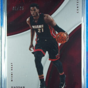 2016-17 Panini Immaculate Collection Hassan Whiteside Red SN25 #39 Heat