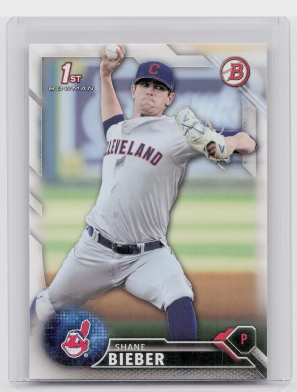 2016 Bowman Draft Shane Bieber #BD-68 Indians