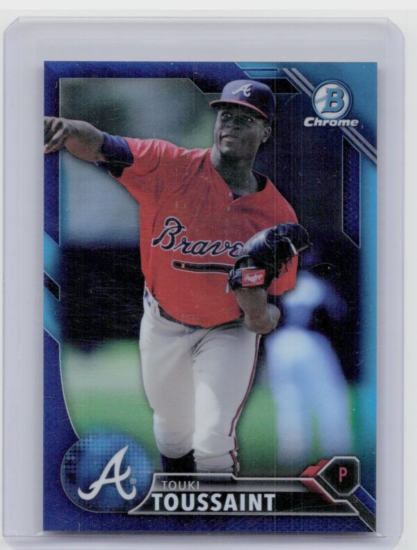2016 Bowman Draft Touki Toussaint Chrome Blue Refractor /150 #BDC-177 Braves