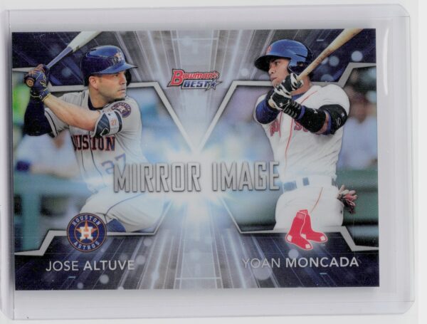 2016 Bowman's Best Jose Altuve  / Yoan Moncada #MI-16 Sox Mirror Image