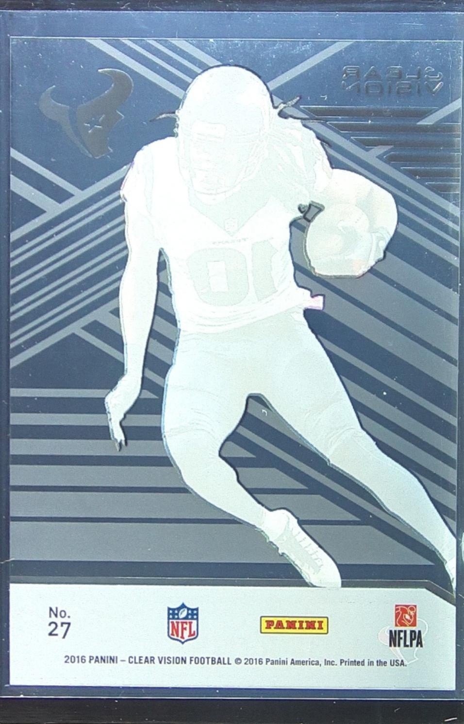 2016 Clear Vision DeAndre Hopkins #27 Texans - Image 3