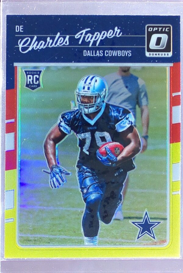 2016 Donruss Optic Charles Tapper Red and Yellow RC #108 Cowboys