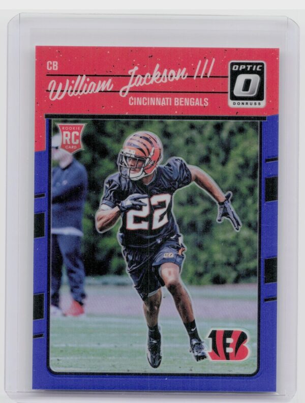 2016 Donruss Optic William Jackson III Blue SN149 #148 Bengals